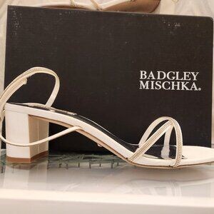 Badgley Mischka " Ultima" Block heeled Sandals. NIB. Size 9.5
